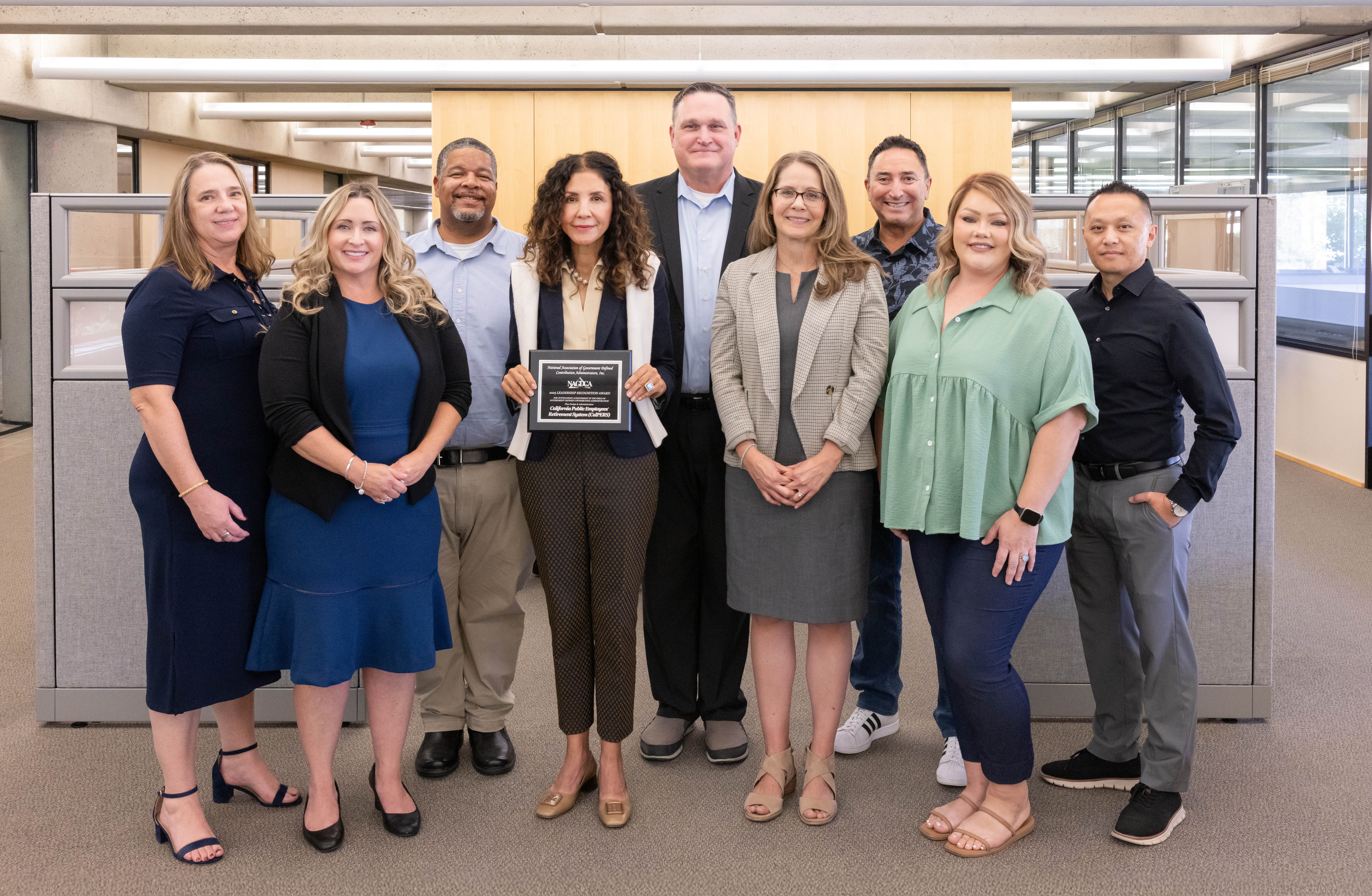 Caption (from left): Michele Nix, Melody Benavides, Tsean Rowe, Sonia Bugarin, Robert Sharp, Sarah Sullivan, Dave Saavedra, Katherine Kersey, and Lee Lo